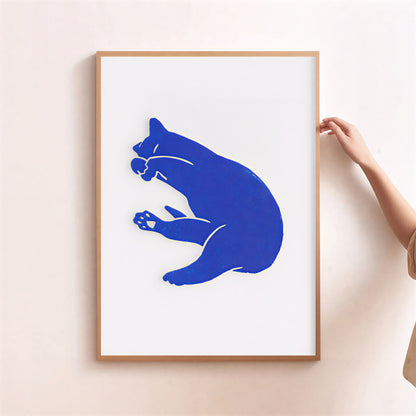 Calm minimalist animal wall art for living room decor