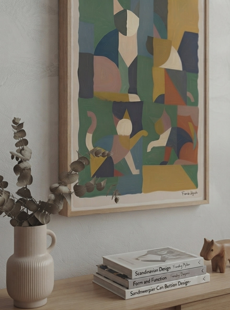 Mid-Century Modern Geometric Cat Acrylic Poster

Terracotta and sage green cat acrylic print inspired by Mid-Century Modern interiors, professionally printed on premium glossy acrylic by PrintHaus.