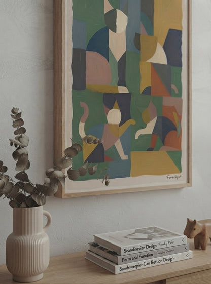 Mid-Century Modern Geometric Cat Acrylic Poster

Terracotta and sage green cat acrylic print inspired by Mid-Century Modern interiors, professionally printed on premium glossy acrylic by PrintHaus.