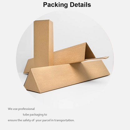 Modern abstract wall art print blue and neutral packaging 