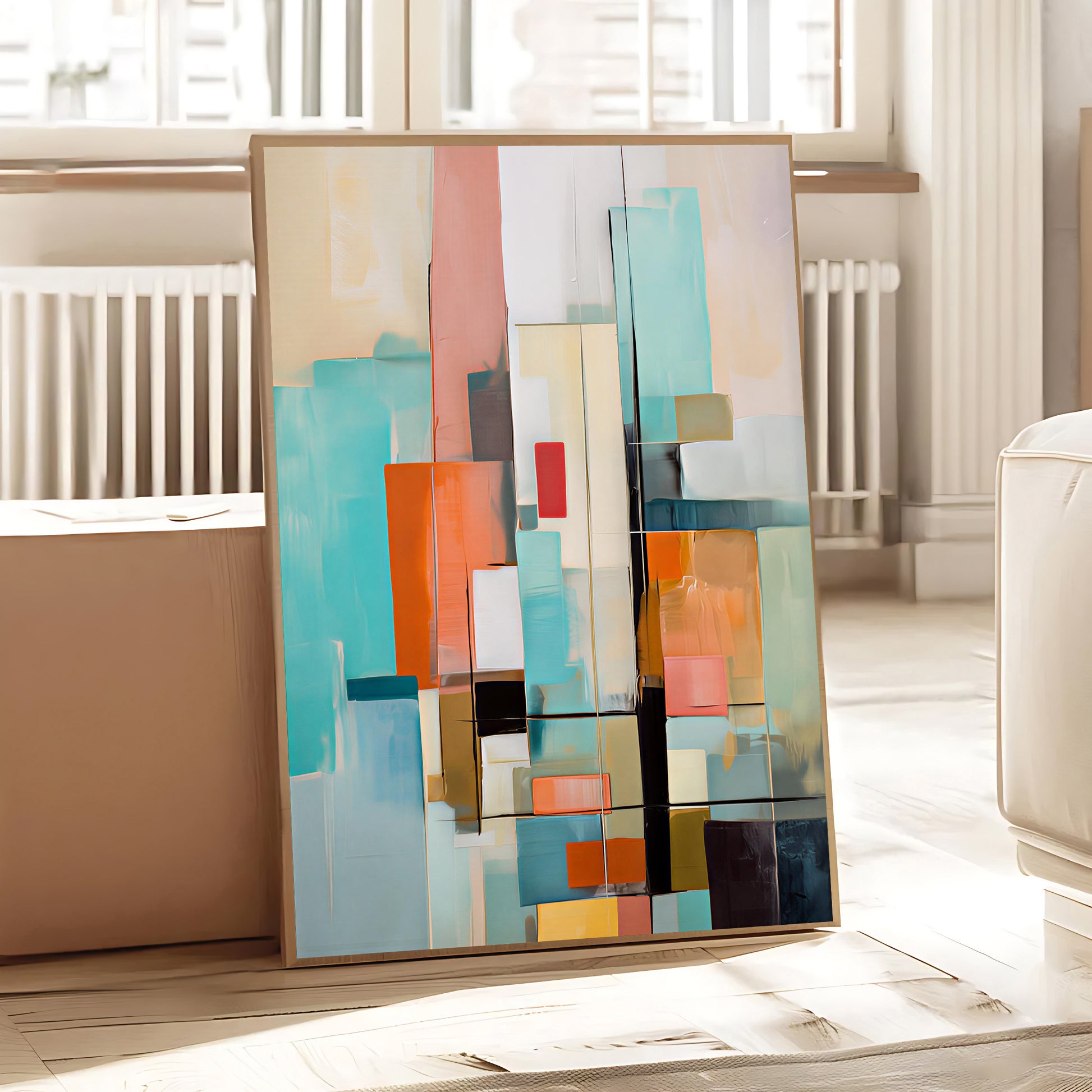 contemporary abstract wall art for modern home interior