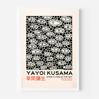Yayoi-Kusama Inspired Poster Dots and Eyes