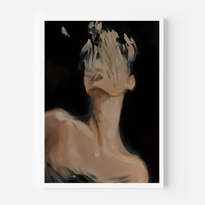 Surreal Faceless Woman Artwork – Elegant, Moody & Modern