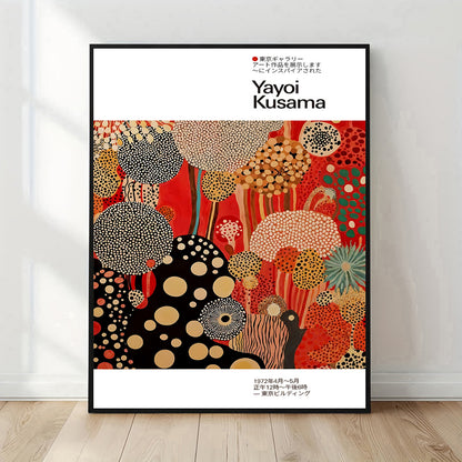 black and gold dot pattern art print