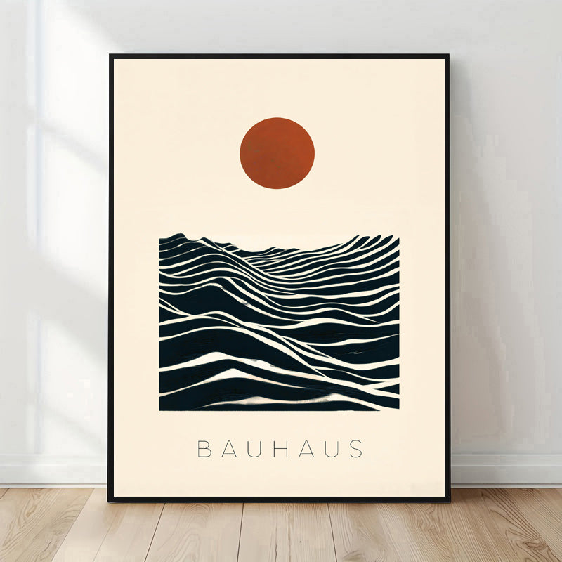 contemporary minimalist graphic art poster