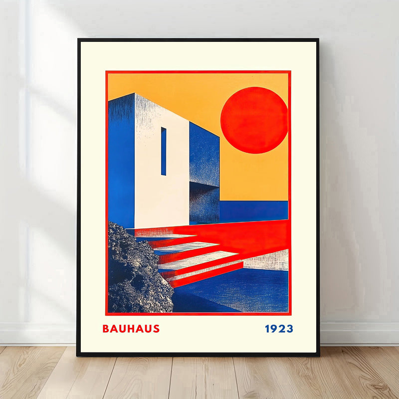 Museum-grade archival Bauhaus art print with high-resolution details