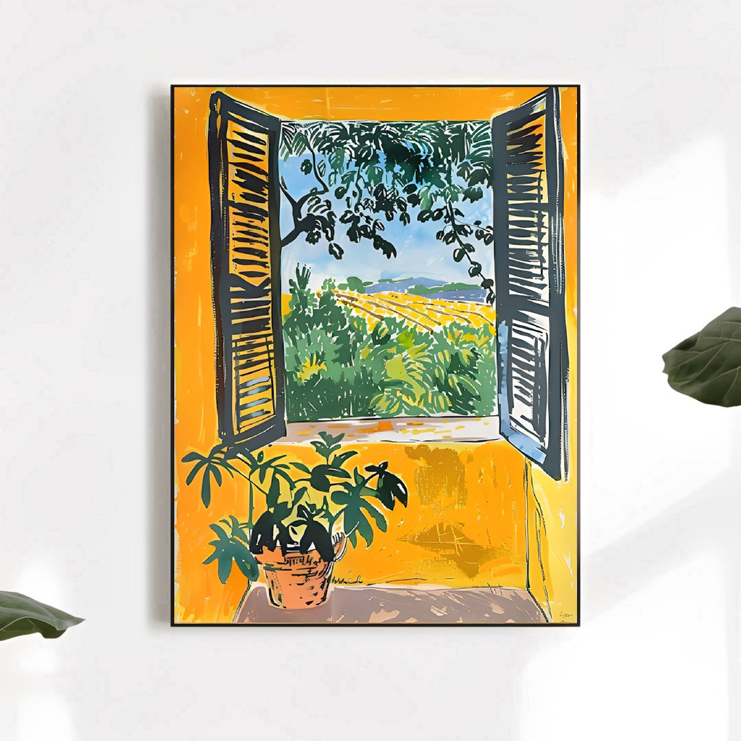 Matisse style window art print for home decor